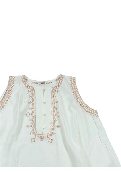 Canotta bambina in misto lino Manila Grace | 247YMJS25/SUPANNA
